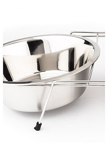 Gamelle double inox avec support