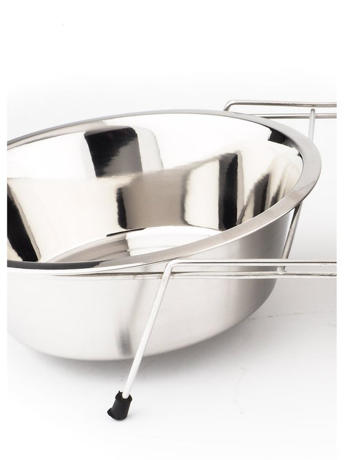 Gamelle double inox avec support - Kiabi