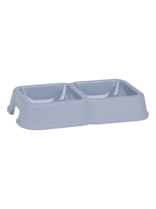 Gamelle double pour chien et chat en plastique CALI - Kiabi