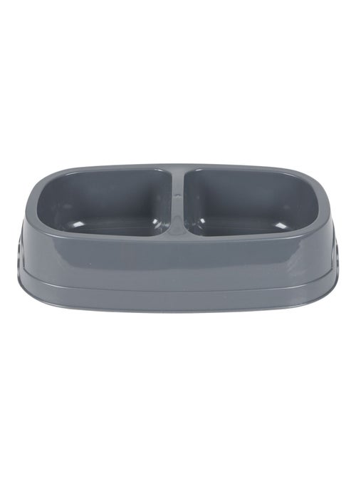 Gamelle double pour chien et chat en plastique CALI - Kiabi