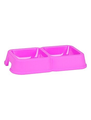 Gamelle double pour chien et chat en plastique CALI