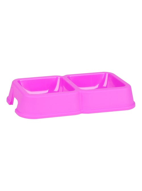 Gamelle double pour chien et chat en plastique CALI - Kiabi