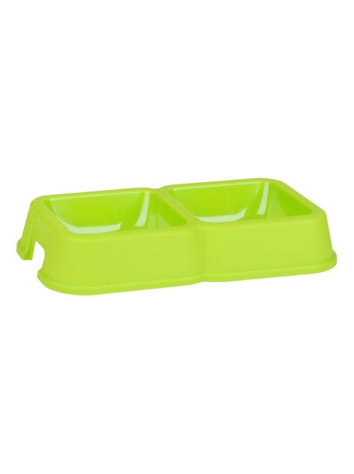 Gamelle double pour chien et chat en plastique CALI - Kiabi