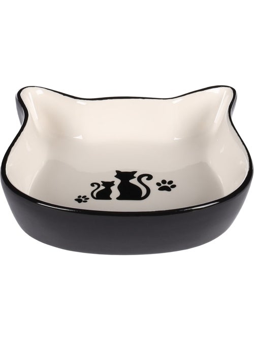 Gamelle duo de chat en céramique - Kiabi