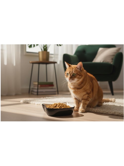 Gamelle duo de chat en céramique - Kiabi