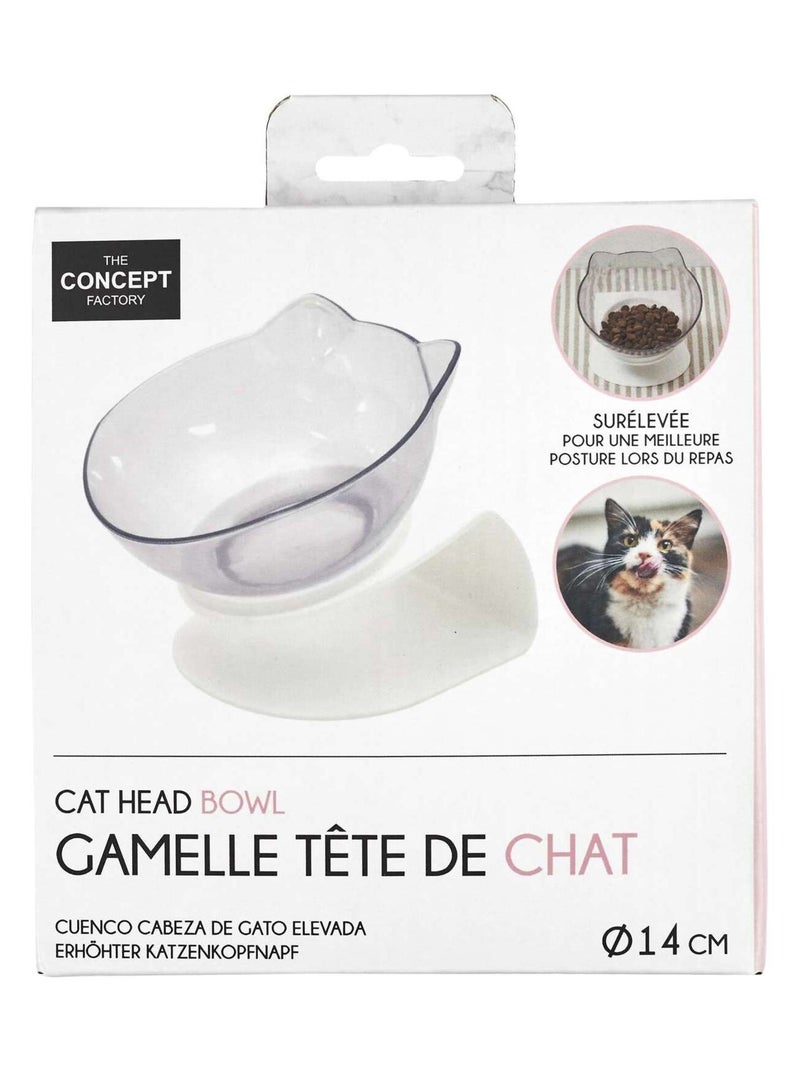 Gamelle kawai surélevée pour chat Blanc - Kiabi