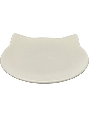 Gamelle plat en céramique pour chat anti-stress filou
