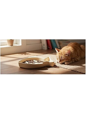 Gamelle pour chat nourriture et eau fishie