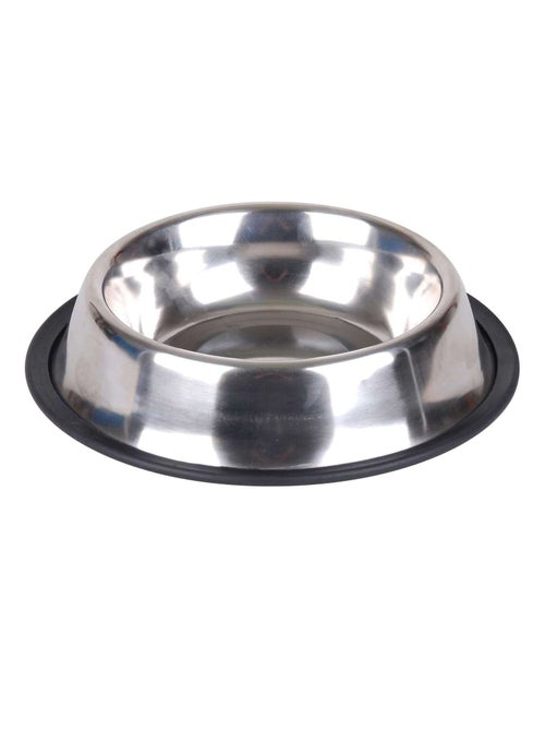 Gamelle pour chien en inox avec base antidérapante - Kiabi