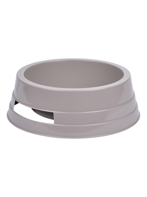 Gamelle ronde en plastique taupe - Kiabi