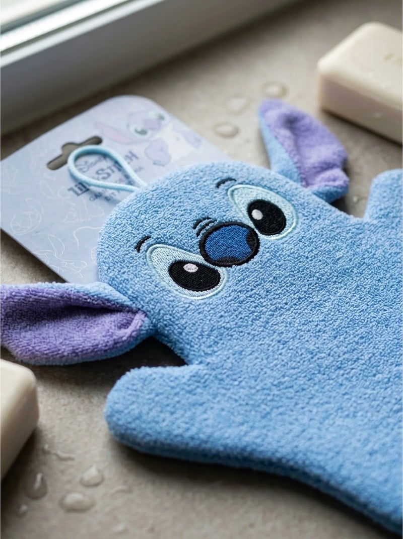 Gant de bain exfoliant 20 cm stitch disney Bleu - Kiabi