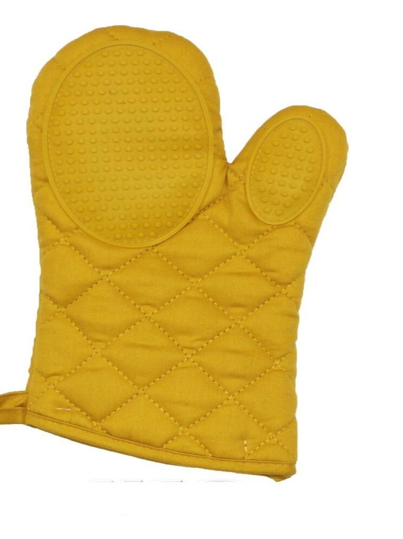 Gant de cuisine avec protection silicone Collection Cuistot Jaune - Kiabi