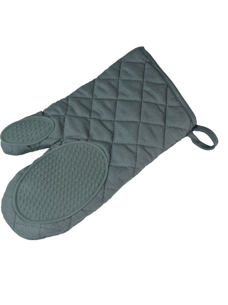 Gant de cuisine avec protection silicone Collection Cuistot Noir - Kiabi