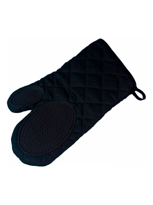 Gant de cuisine avec protection silicone Collection Cuistot Noir - Kiabi