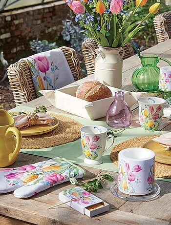 Gant de cuisine bouquet de tulipes