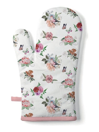 Gant de cuisine Charlotte fleurs oiseaux et papillons