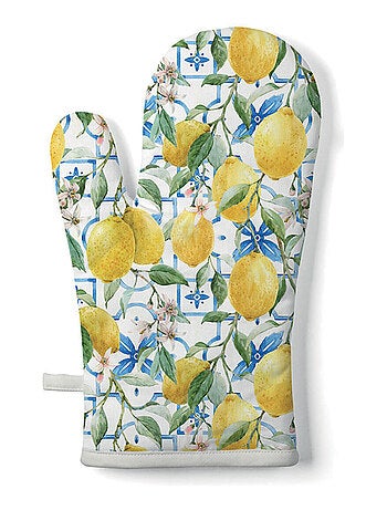 Gant de cuisine citrons méditerranéens
