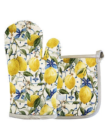 Gant de cuisine citrons méditerranéens