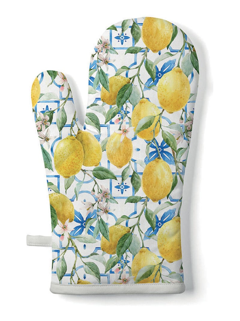 Gant de cuisine citrons méditerranéens Blanc - Kiabi