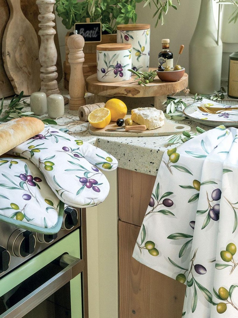 Gant de cuisine délicieuses olives Blanc - Kiabi