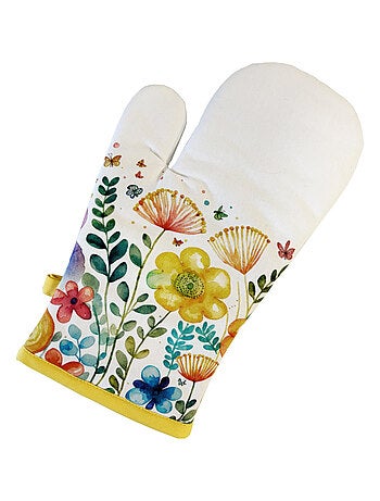 Gant de cuisine en coton printemps vibrant