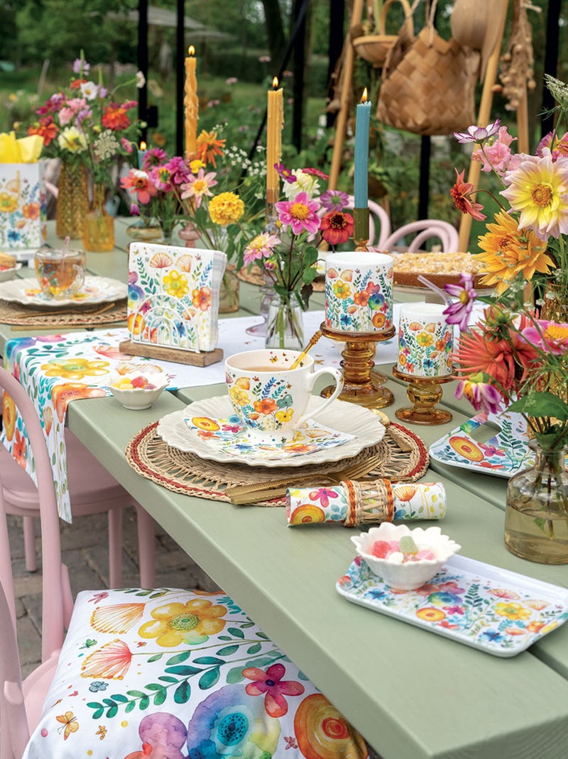 Gant de cuisine en coton printemps vibrant Blanc - Kiabi