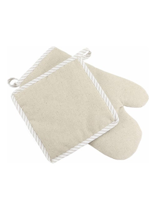 Gant de cuisine, et manique  100% Lin LINELLE - Kiabi