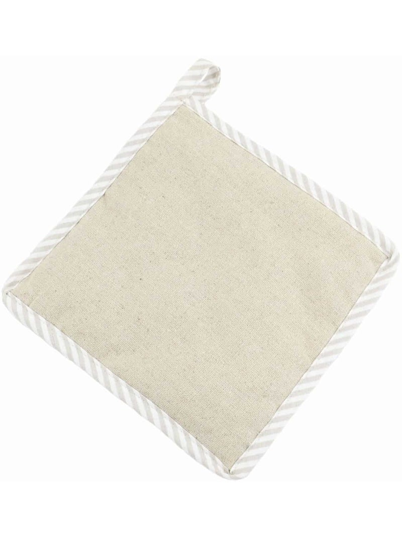Gant de cuisine, et manique  100% Lin LINELLE Beige - Kiabi