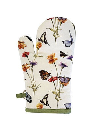 Gant de cuisine jardin de papillons