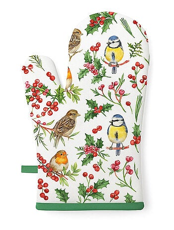 Gant de cuisine oiseaux d’hiver