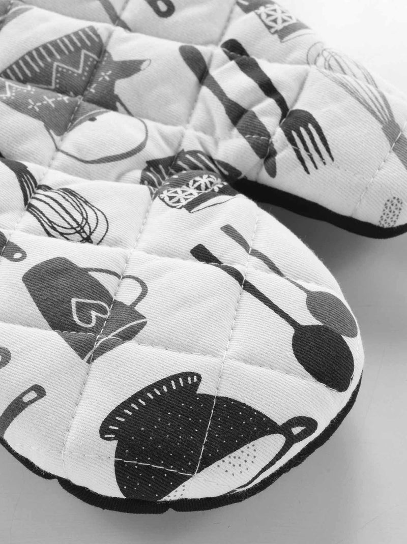 Gant de cuisine silicone Kitchen Blanc - Kiabi