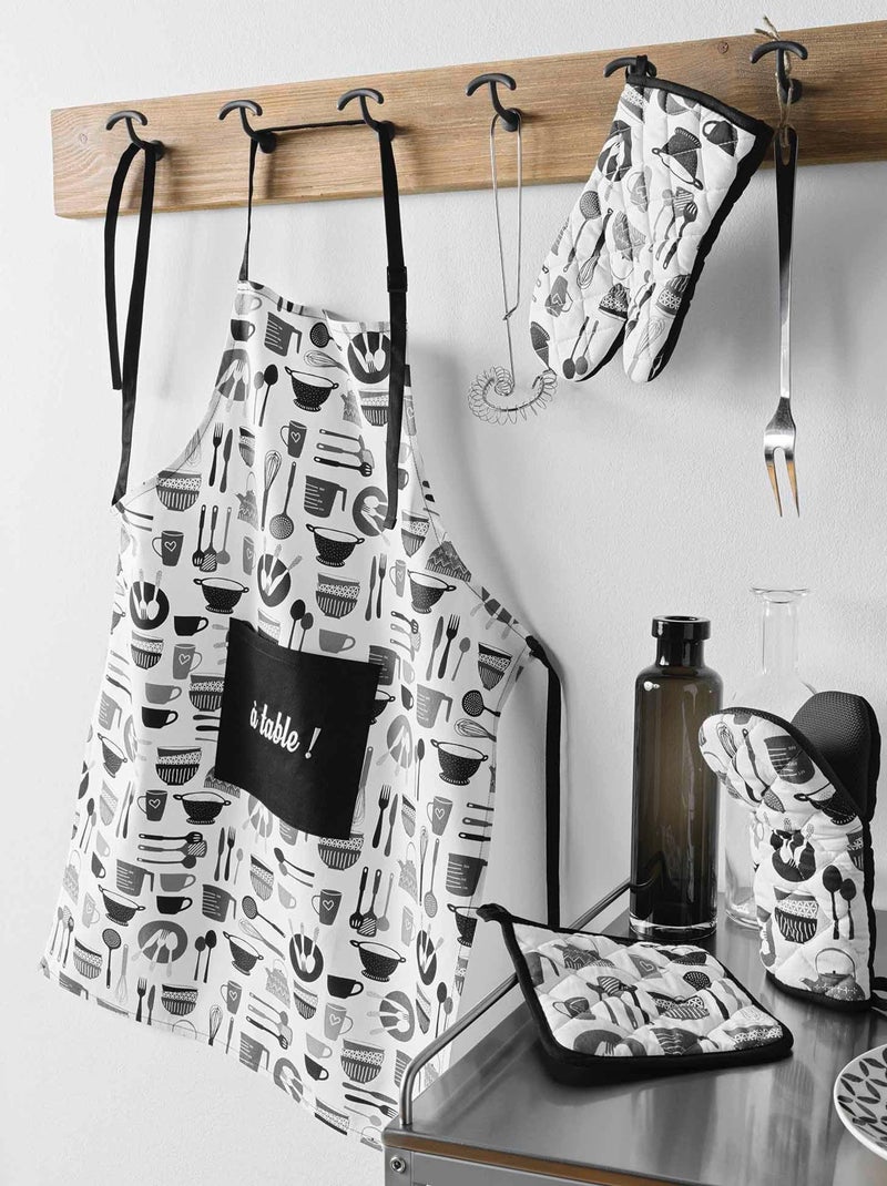 Gant de cuisine silicone Kitchen Blanc - Kiabi