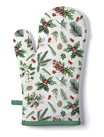 Gant de cuisine verdure d'hiver