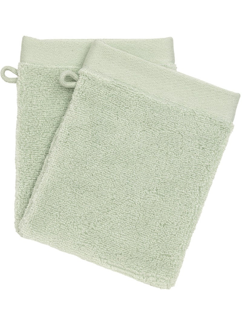 Gant de toilette - coton pur - 100% coton Beige clair - Kiabi