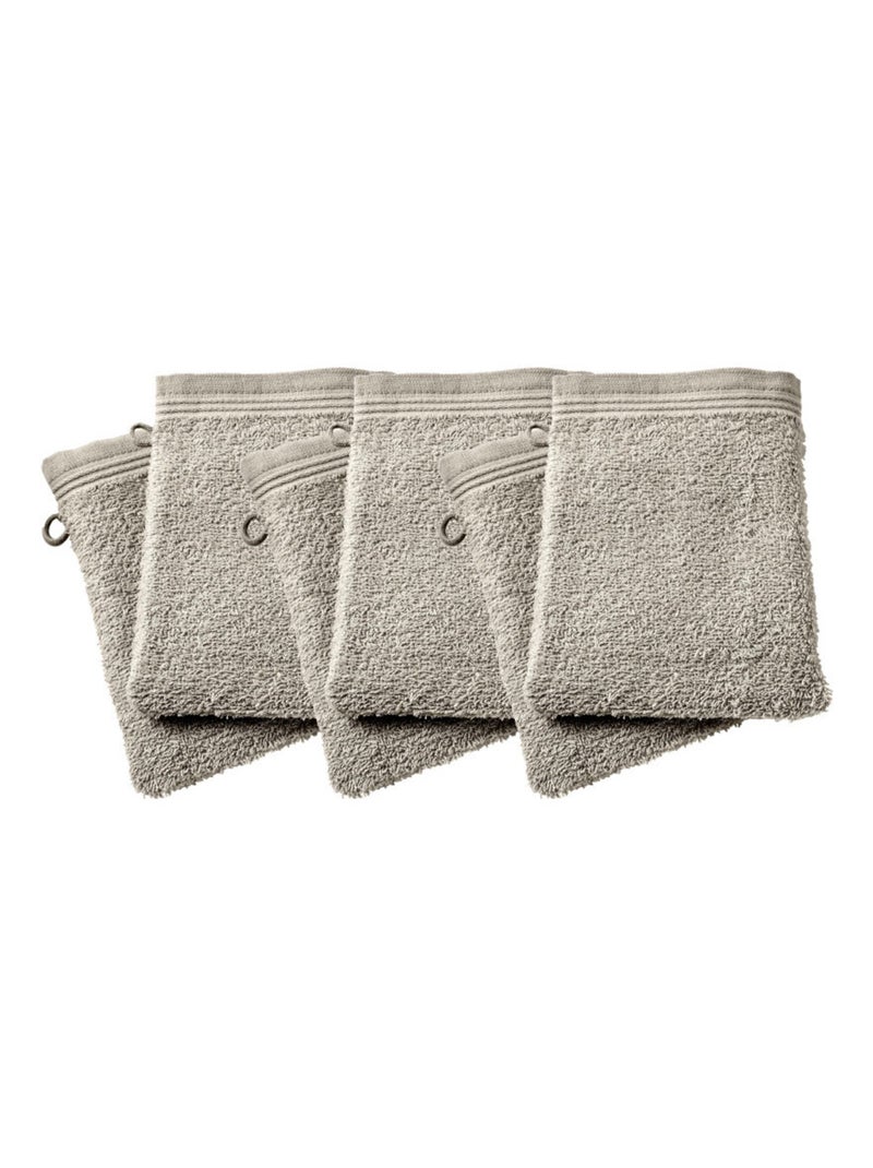 Gant de toilette - Coton Pur - 100% Coton Beige sable - Kiabi