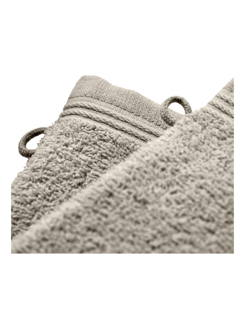 Gant de toilette - Coton Pur - 100% Coton Beige sable - Kiabi