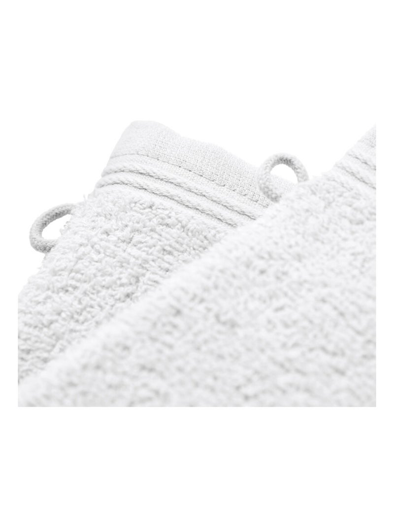 Gant de toilette - Coton Pur - 100% Coton Blanc - Kiabi