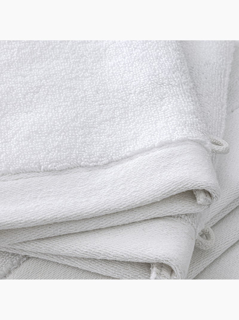 Gant de toilette - coton pur - 100% coton Blanc - Kiabi