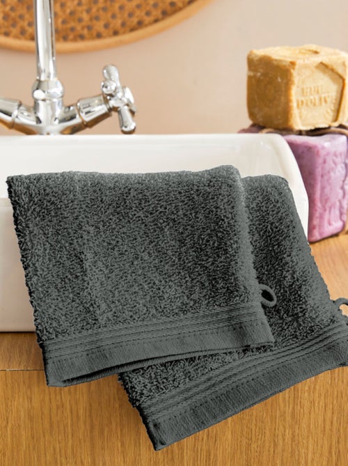 Gant de toilette - Coton Pur - 100% Coton - Kiabi