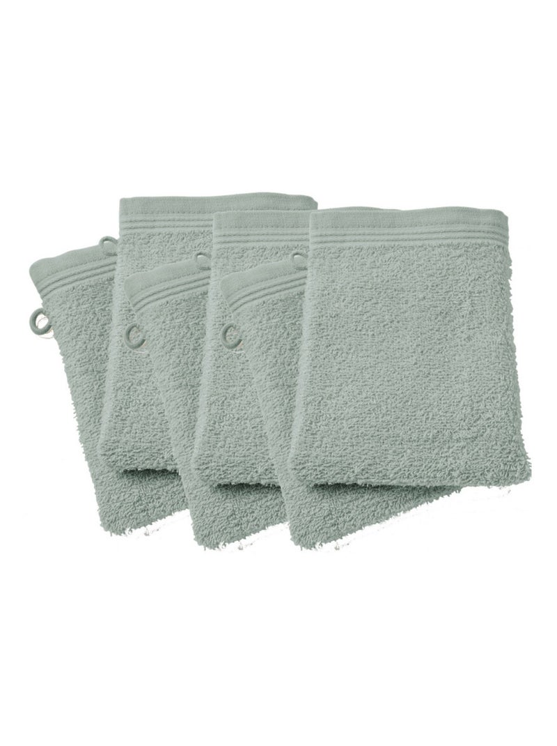Gant de toilette - Coton Pur - 100% Coton Bleu céladon - Kiabi