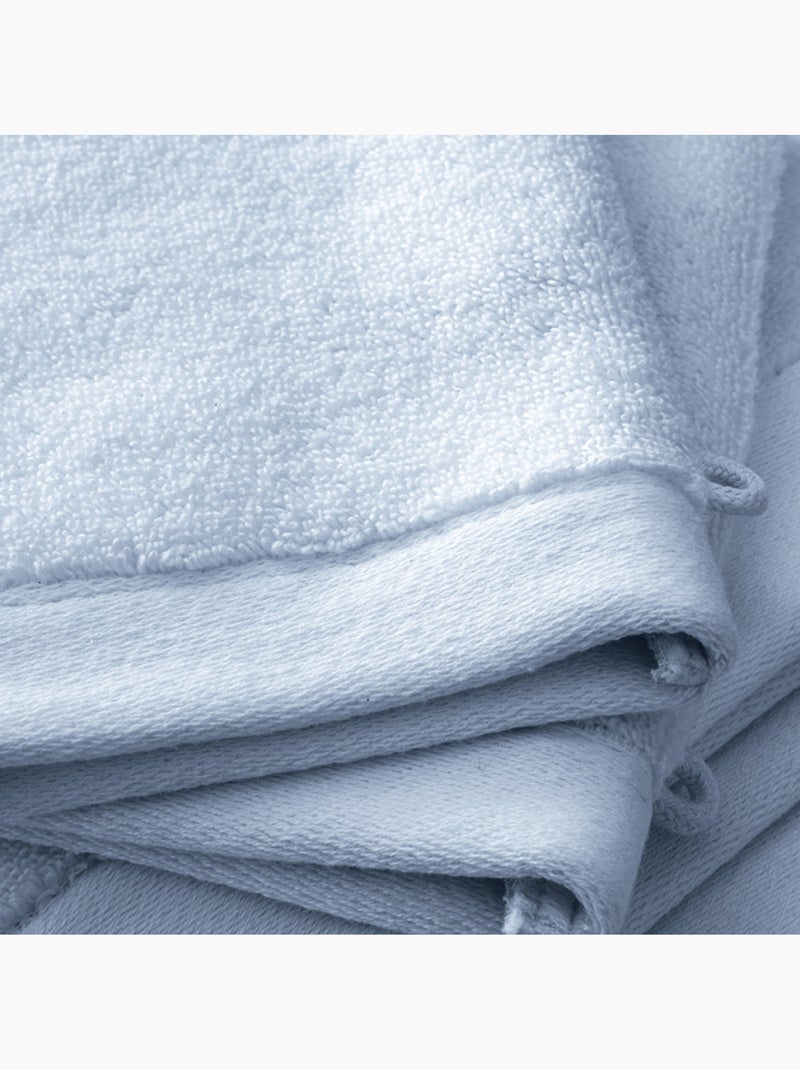 Gant de toilette - coton pur - 100% coton Bleu clair - Kiabi