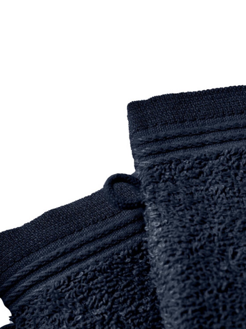 Gant de toilette - Coton Pur - 100% Coton Bleu nuit - Kiabi