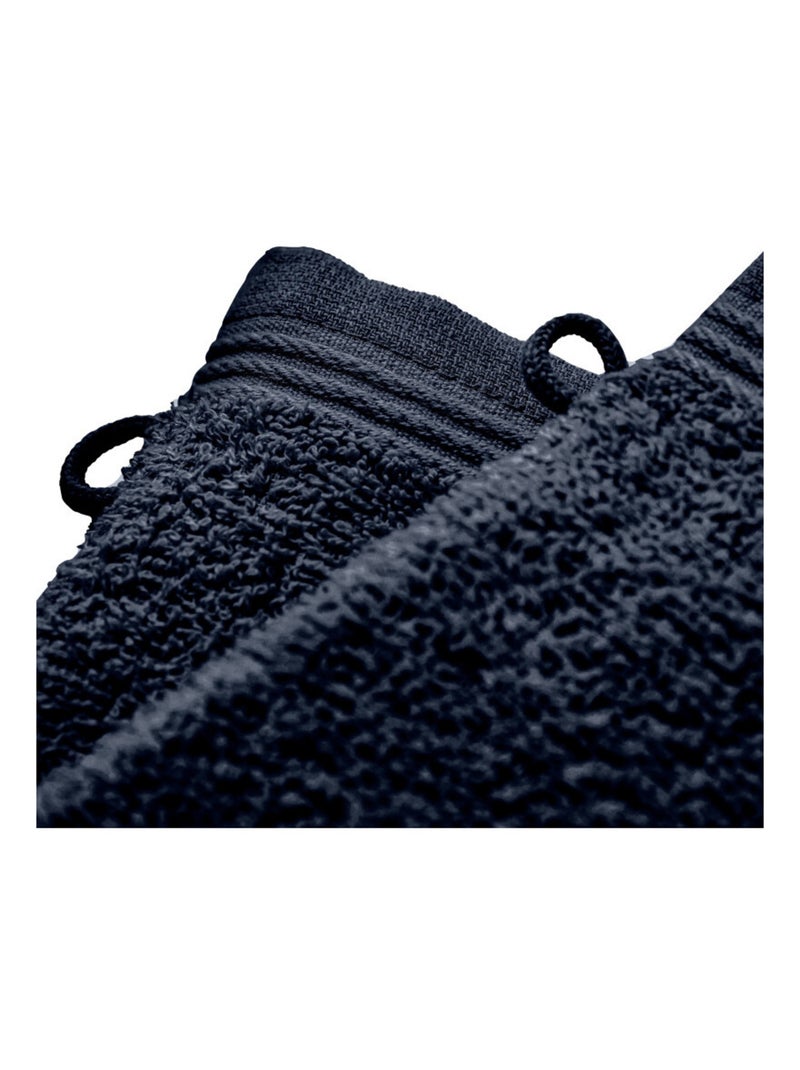 Gant de toilette - Coton Pur - 100% Coton Bleu nuit - Kiabi