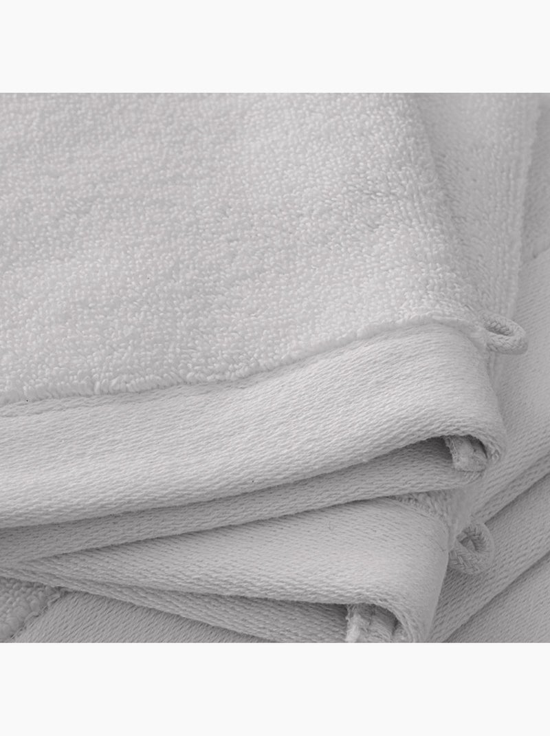 Gant de toilette - coton pur - 100% coton Gris clair - Kiabi