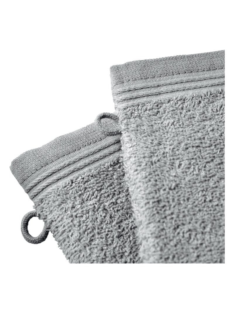Gant de toilette - Coton Pur - 100% Coton Gris - Kiabi