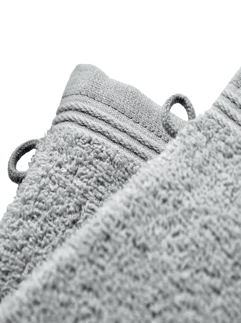 Gant de toilette - Coton Pur - 100% Coton Gris - Kiabi