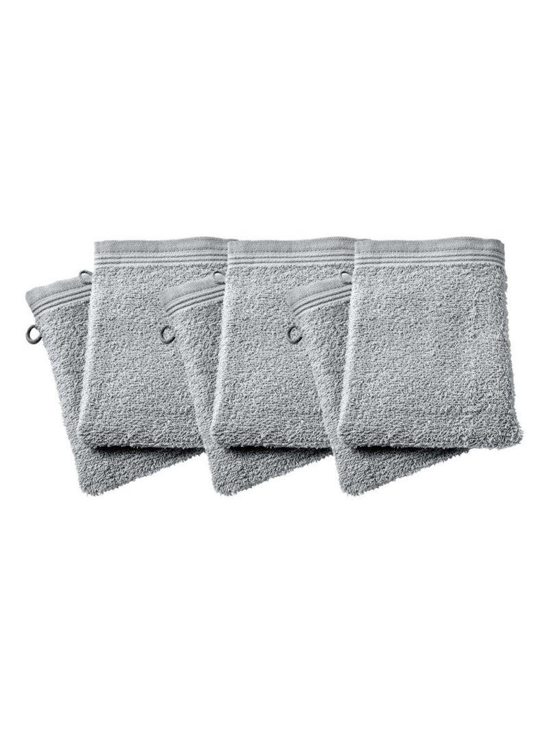 Gant de toilette - Coton Pur - 100% Coton Gris perle - Kiabi