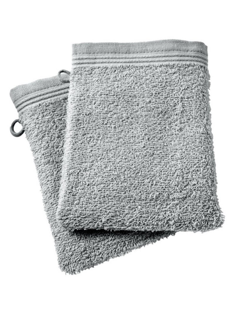 Gant de toilette - Coton Pur - 100% Coton Gris perle - Kiabi