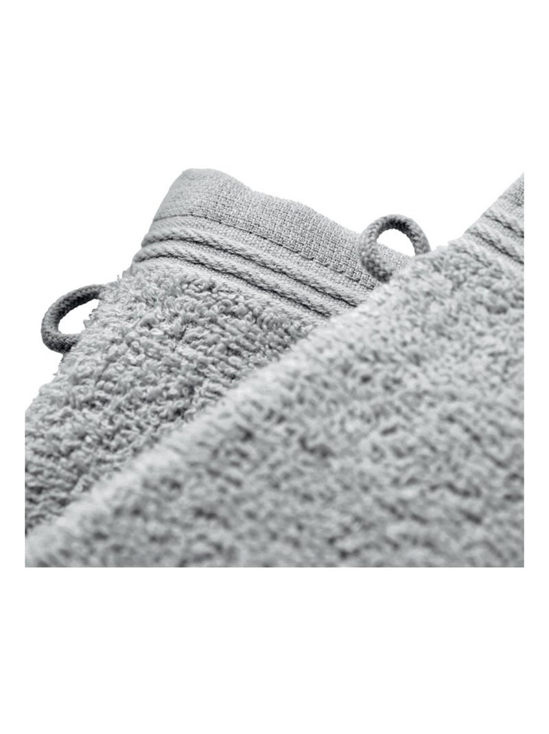 Gant de toilette - Coton Pur - 100% Coton Gris perle - Kiabi