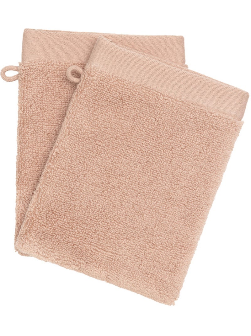 Gant de toilette - coton pur - 100% coton Rose - Kiabi